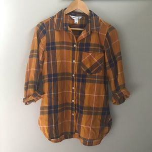 Old Navy Mustard Yellow Flannel